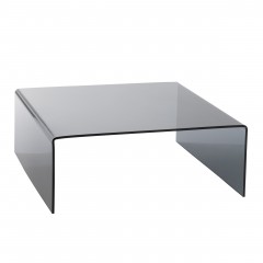 CAFE TABLE SQ SMOKE GLASS 100 - CAFE, SIDE TABLES